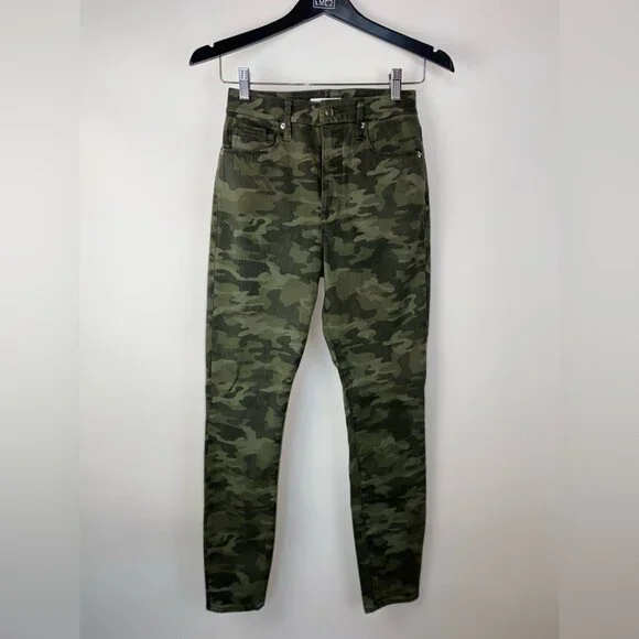 Good American Good Waist Skinny Jeans in Camo GW001PT 4/27 - Picture 2 of 12
